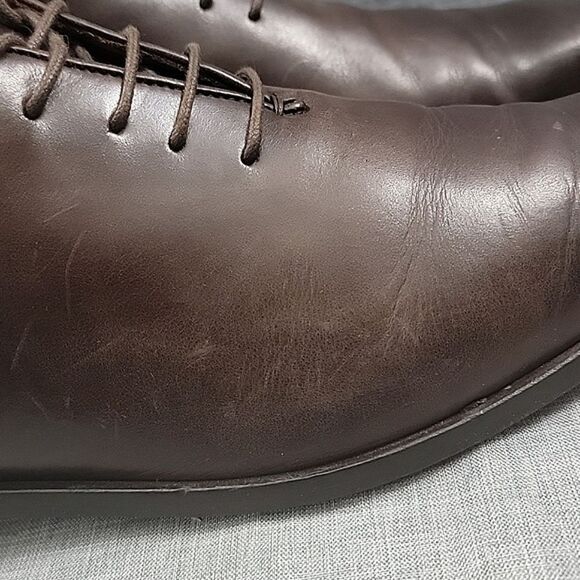 Massimo Matteo Mens Italian 5 Eye Dark Brown Lace-Up Oxford Shoe Sz 13 M main image 10